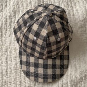 NEW Cocus Pocus Buffalo Check Baseball Cap Hat Black Off-White